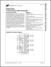 Click here to download DS92LV040ATLQAX Datasheet