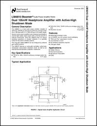 Click here to download LM4810LD Datasheet