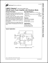 Click here to download LM4818M Datasheet