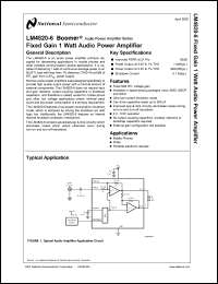 Click here to download LM4820-6.0MDC Datasheet