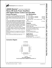 Click here to download LM4840MHX Datasheet