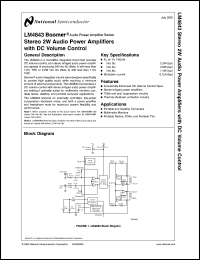Click here to download LM4843 Datasheet