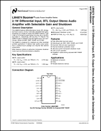 Click here to download LM4874MH Datasheet