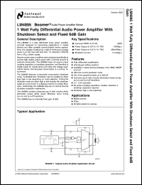Click here to download LM4895MDC Datasheet