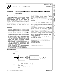 Click here to download DP83820BVUW-AB Datasheet
