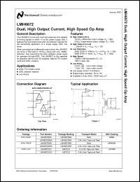 Click here to download LMH6672LDX Datasheet
