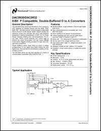 Click here to download DAC0830LCJ Datasheet