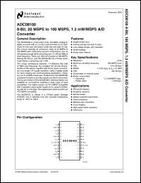 Click here to download ADC08100MWC Datasheet