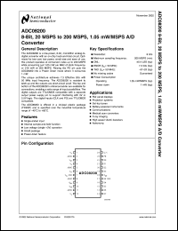 Click here to download ADC08200CIMTX Datasheet