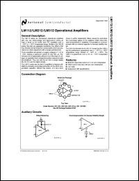 Click here to download LM112H/883 Datasheet