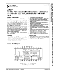 Click here to download LM1247AAG/NA Datasheet