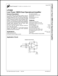 Click here to download LPC662AIN Datasheet