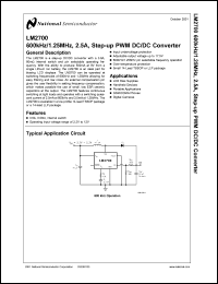 Click here to download LM2700MTX-ADJ Datasheet