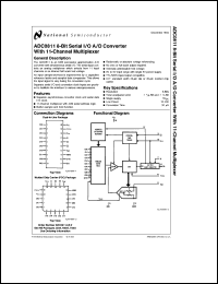 Click here to download ADC0811CCV Datasheet