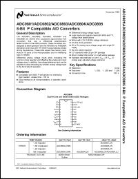 Click here to download ADC0801LCJ Datasheet