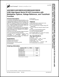 Click here to download ADC08031BIWM Datasheet