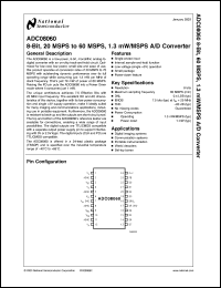Click here to download ADC08060CIMT Datasheet