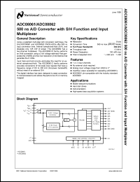 Click here to download ADC08061CIN Datasheet