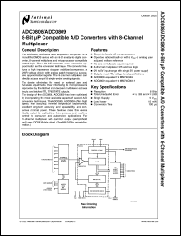 Click here to download ADC0808MWC Datasheet