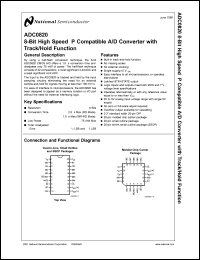 Click here to download ADC0820BCJ Datasheet
