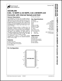 Click here to download ADC08L060CIMTX Datasheet