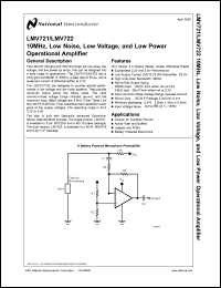 Click here to download LMV722MM Datasheet