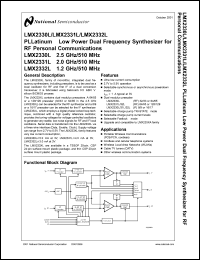 Click here to download LMX2332LSLBX Datasheet