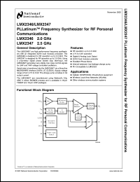 Click here to download LMX2347EVAL Datasheet