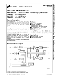 Click here to download LMX1601SLBX Datasheet