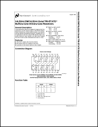 Click here to download 54LS244FMQB Datasheet