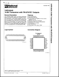 Click here to download 74FR16245QCX Datasheet