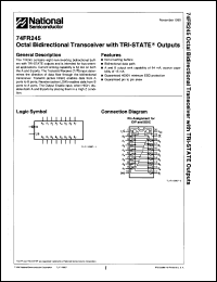 Click here to download 74FR245SCQR Datasheet