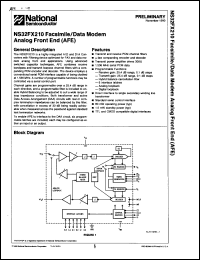 Click here to download NS32FX210 Datasheet