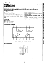 Click here to download DM74ALS132M Datasheet