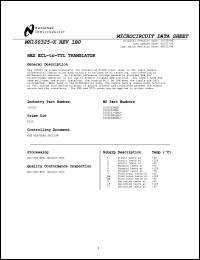 Click here to download MN100325W-QMLV Datasheet