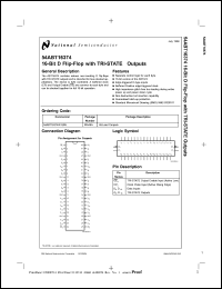 Click here to download 54ABT16374 Datasheet