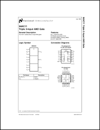 Click here to download 54AC11 Datasheet