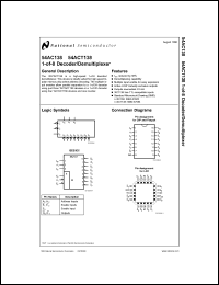 Click here to download 54AC138L Datasheet