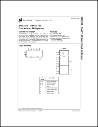 Click here to download 54ACT153F Datasheet