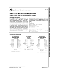 Click here to download MM54C922 Datasheet