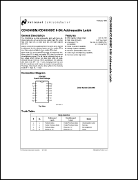 Click here to download CD4099BC Datasheet