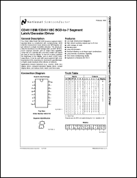 Click here to download CD4511BCN Datasheet