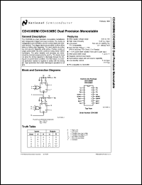 Click here to download CD4538 Datasheet