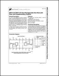 Click here to download DM74123 Datasheet