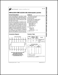 Click here to download DM74LS259N Datasheet