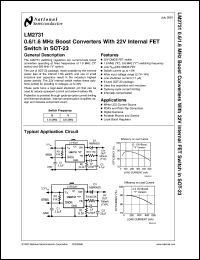Click here to download LM2731XMFX Datasheet