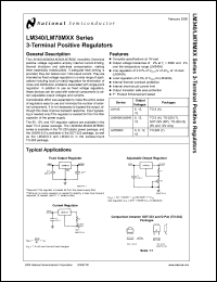 Click here to download LM7808CT Datasheet