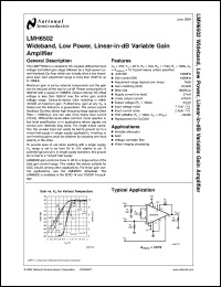 Click here to download LMH6502 Datasheet
