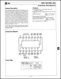 Click here to download DM7489B Datasheet