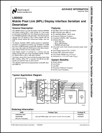 Click here to download LM2502 Datasheet